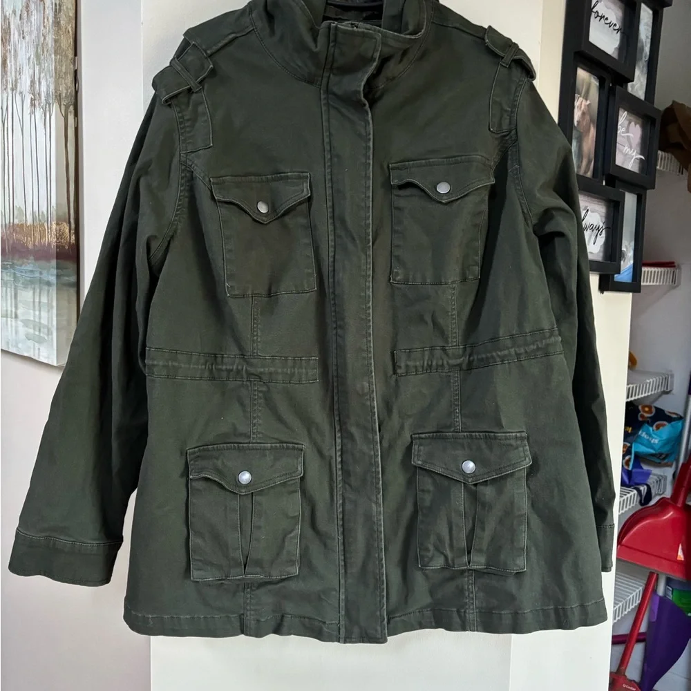 Market & Spruce Kathleen Cargo Jacket - Picture 2 of 6